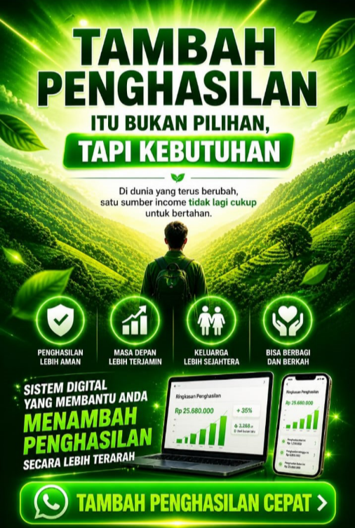 Tambah Penghasilan Itu Bukan Pilihan Tapi Kebutuhan